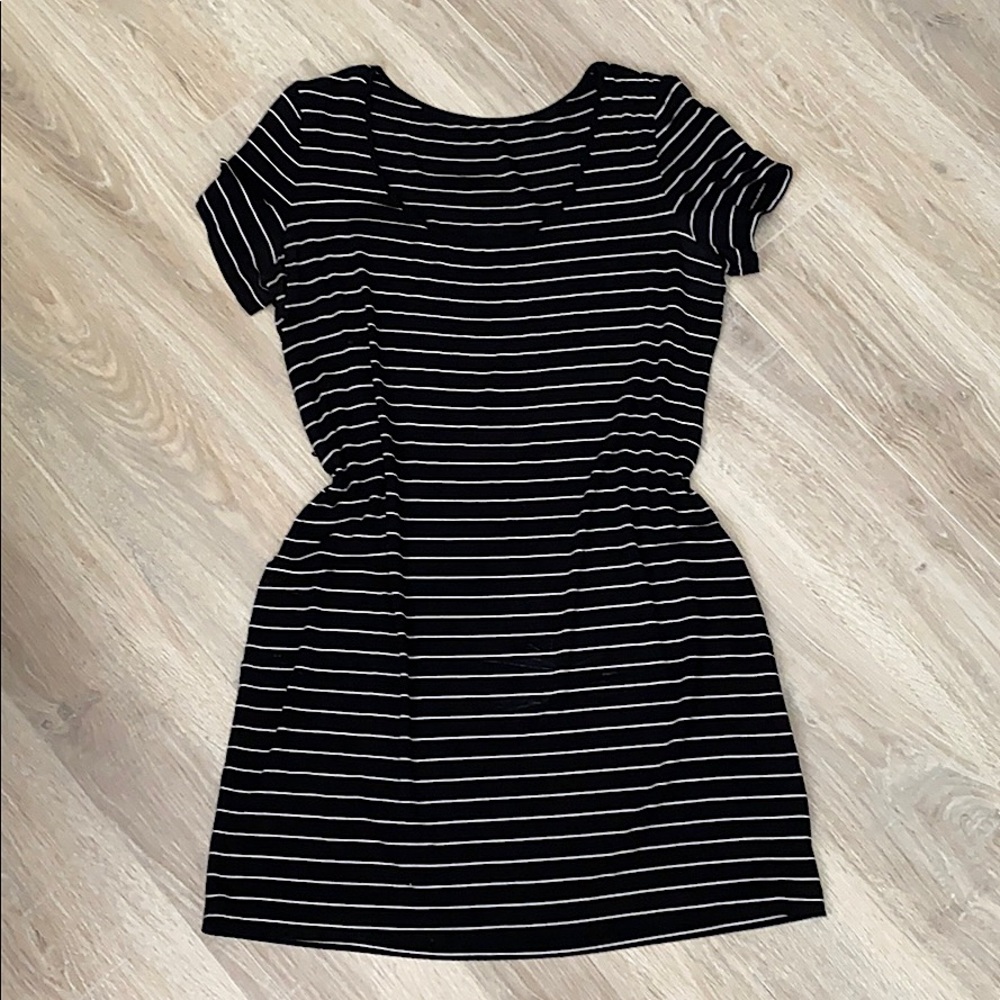 Black/White Striped T-shirt Dress!